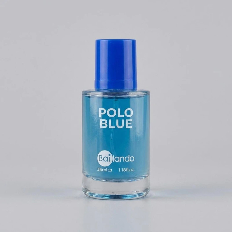 عطر جیبی مردانه بایلندو مدل POLO BLUE با رایحه خنک حجم 35 میلیلیتر